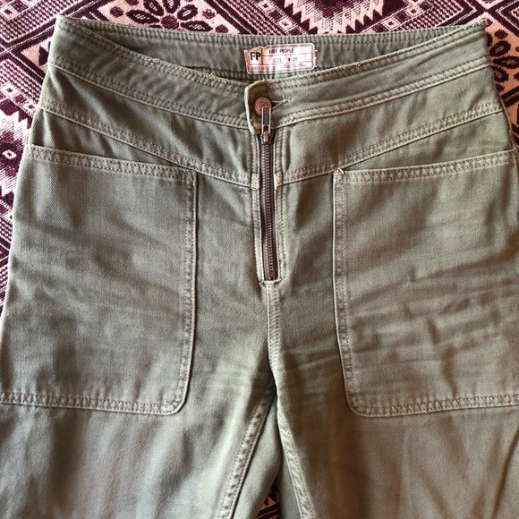 Free People Straight Leg Crop - Picture 3 of 5